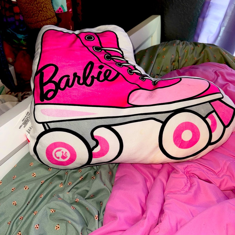 Barbie roller skate pillow never used. Good Christmas gift!